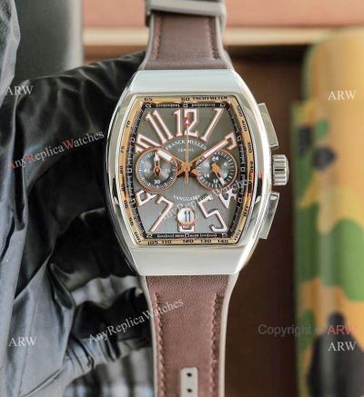 Copy Franck Muller Vanguard Classical Chronograph Quartz Steel Watches